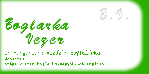 boglarka vezer business card